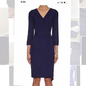 DVF Julian Two wrap dress. 93% Rayon, 7% spandex. Color: purple haze. Size 14